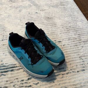 On Running Teal and Black Athletic Shoes